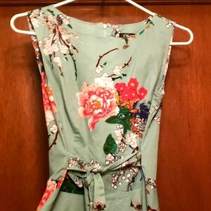 OWIN brand, floral, retro teal colour dress. Super cute. Only wore twice.